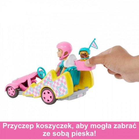 Lalka Barbie Stacie i pojazd filmowy Gokart Mattel Lalka Barbie Stacie i pojazd filmowy Gokart Mattel