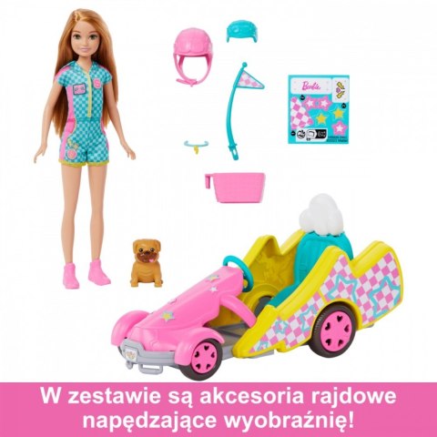 Lalka Barbie Stacie i pojazd filmowy Gokart Mattel Lalka Barbie Stacie i pojazd filmowy Gokart Mattel