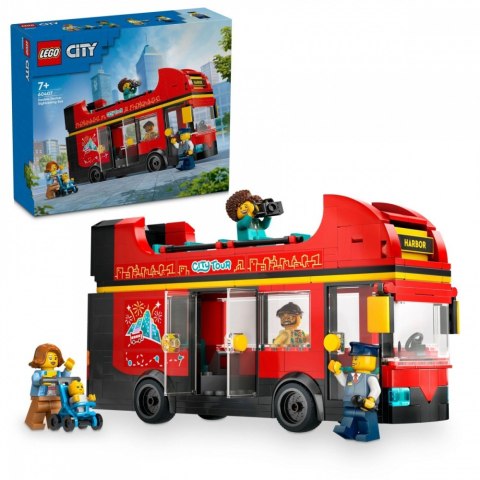 Klocki City 60407 Czerwony, piętrowy autokar LEGO Klocki City 60407 Czerwony, piętrowy autokar LEGO