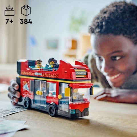 Klocki City 60407 Czerwony, piętrowy autokar LEGO Klocki City 60407 Czerwony, piętrowy autokar LEGO
