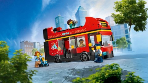 Klocki City 60407 Czerwony, piętrowy autokar LEGO Klocki City 60407 Czerwony, piętrowy autokar LEGO