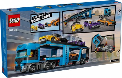 Klocki City 60408 Laweta z samochodami sportowymi LEGO Klocki City 60408 Laweta z samochodami sportowymi LEGO