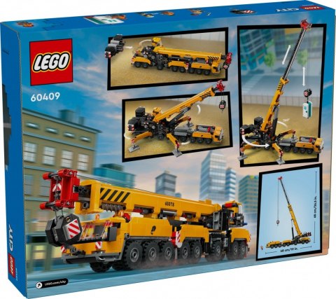Klocki City 60409 Żółty ruchomy żuraw LEGO Klocki City 60409 Żółty ruchomy żuraw LEGO