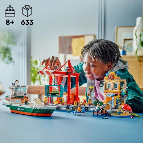 Klocki City 60422 Nadmorski port ze statkiem towarowym LEGO Klocki City 60422 Nadmorski port ze statkiem towarowym LEGO