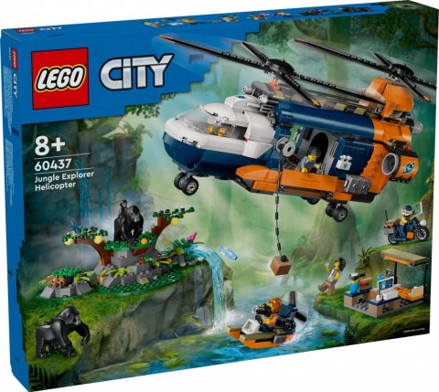 Klocki City 60437 Helikopter badaczy dżungli w bazie LEGO Klocki City 60437 Helikopter badaczy dżungli w bazie LEGO