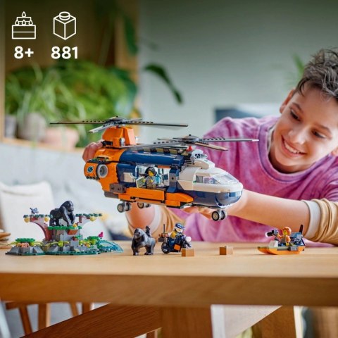 Klocki City 60437 Helikopter badaczy dżungli w bazie LEGO Klocki City 60437 Helikopter badaczy dżungli w bazie LEGO