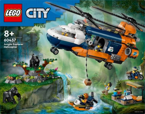 Klocki City 60437 Helikopter badaczy dżungli w bazie LEGO Klocki City 60437 Helikopter badaczy dżungli w bazie LEGO