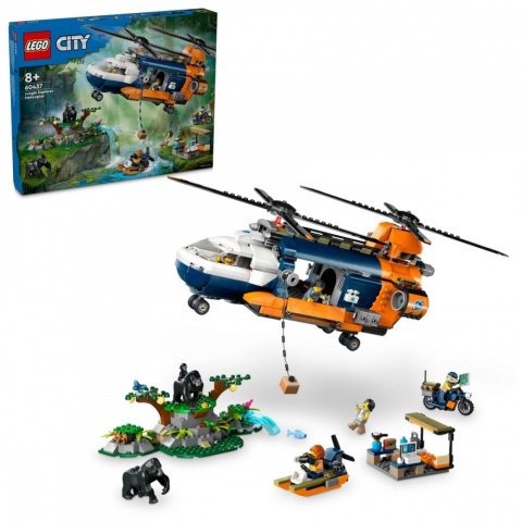 Klocki City 60437 Helikopter badaczy dżungli w bazie LEGO Klocki City 60437 Helikopter badaczy dżungli w bazie LEGO