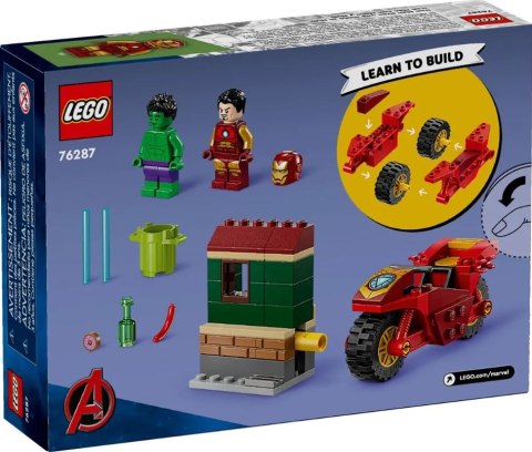 Klocki Marvel Super Heroes 76287 Iron Man z motocyklem i Hulk LEGO Klocki Marvel Super Heroes 76287 Iron Man z motocyklem i Hulk LEGO