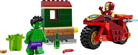 Klocki Marvel Super Heroes 76287 Iron Man z motocyklem i Hulk LEGO Klocki Marvel Super Heroes 76287 Iron Man z motocyklem i Hulk LEGO