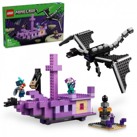 Klocki Minecraft 21264 Smok Kresu i statek Kresu LEGO Klocki Minecraft 21264 Smok Kresu i statek Kresu LEGO