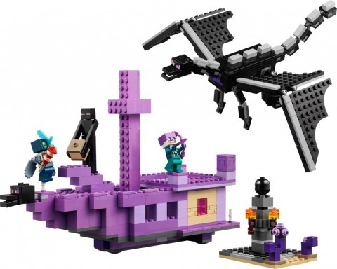 Klocki Minecraft 21264 Smok Kresu i statek Kresu LEGO Klocki Minecraft 21264 Smok Kresu i statek Kresu LEGO