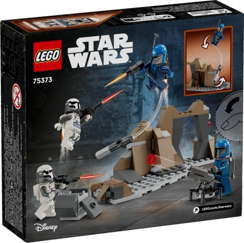 Klocki Star Wars 75373 Zasadzka na Mandalorze - zestaw bitewny LEGO Klocki Star Wars 75373 Zasadzka na Mandalorze - zestaw bitewny LEGO