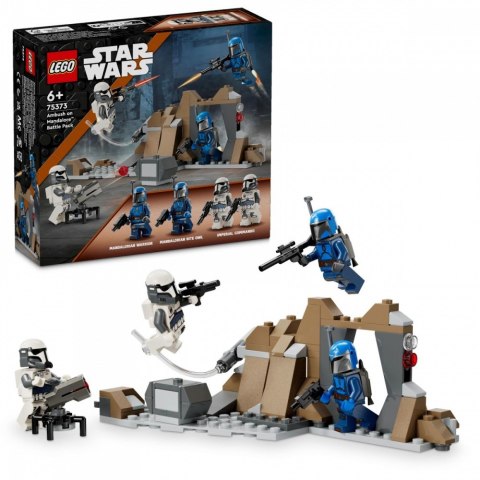 Klocki Star Wars 75373 Zasadzka na Mandalorze - zestaw bitewny LEGO Klocki Star Wars 75373 Zasadzka na Mandalorze - zestaw bitewny LEGO