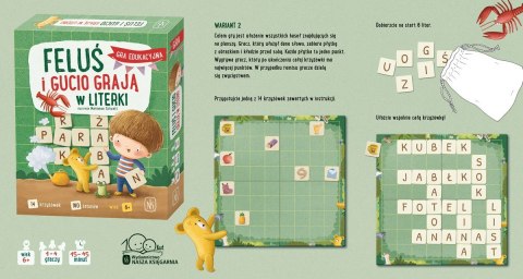 Gra Feluś i Gucio grają w literki Nasza księgarnia Gra Feluś i Gucio grają w literki Nasza księgarnia