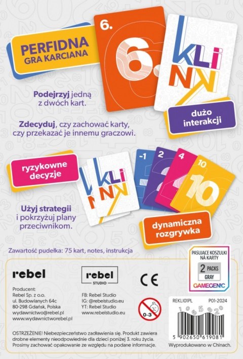 Gra Klink (edycja polska) Rebel Gra Klink (edycja polska) Rebel