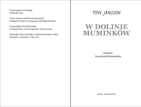 Książeczka W Dolinie Muminków - wydanie kolekcjonerskie Nasza księgarnia Książeczka W Dolinie Muminków - wydanie kolekcjonerskie Nasza księgarnia