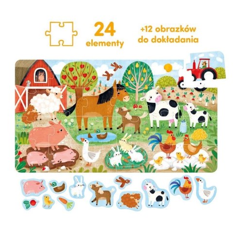 Wesołe puzzle 24 elementy CzuCzu Wesołe puzzle 24 elementy CzuCzu
