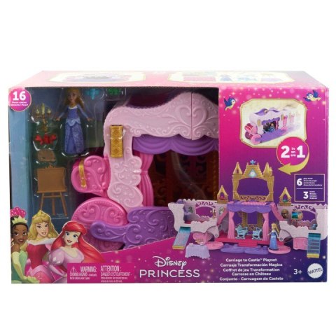 Zestaw figurek Księżniczka Disneya Karoca-Zamek 2w1 Mattel Zestaw figurek Księżniczka Disneya Karoca-Zamek 2w1 Mattel