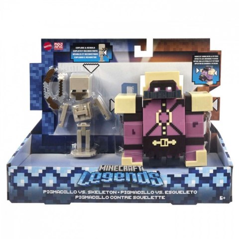 Zestaw figurek Minecraft Legends Pigmadillo vs Skeleton Mattel Zestaw figurek Minecraft Legends Pigmadillo vs Skeleton Mattel