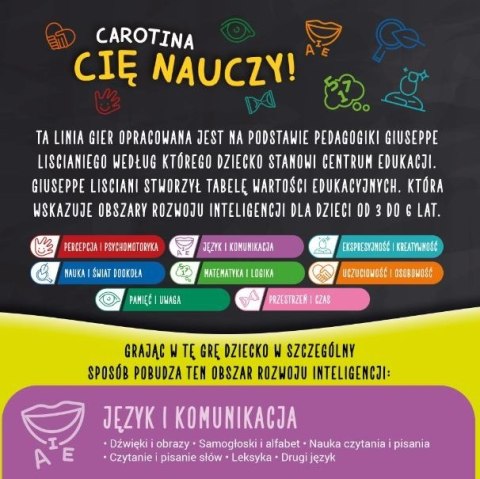 Gra Carotina - Mój pierwszy alfabet Lisciani Gra Carotina - Mój pierwszy alfabet Lisciani