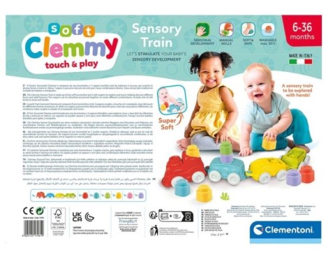 Klocki Clemmy Pociąg sensoryczny Clementoni Klocki Clemmy Pociąg sensoryczny Clementoni