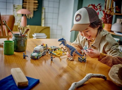 Klocki Jurassic World 76966 Dinomisje: ciężarówka do transportu allozaura LEGO Klocki Jurassic World 76966 Dinomisje: ciężarówka do transportu allozaura LEGO