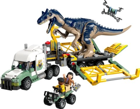 Klocki Jurassic World 76966 Dinomisje: ciężarówka do transportu allozaura LEGO Klocki Jurassic World 76966 Dinomisje: ciężarówka do transportu allozaura LEGO