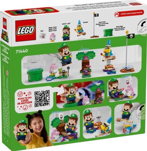 Klocki Super Mario 71440 Przygody z interaktywną figurką LEGO Luigi LEGO Klocki Super Mario 71440 Przygody z interaktywną figurką LEGO Luigi LEGO