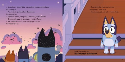 Książeczka Bluey. Dobranoc, owocowy nietoperzu. Moja czytanka Harper Collins Książeczka Bluey. Dobranoc, owocowy nietoperzu. Moja czytanka Harper Collins