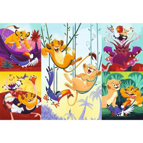 Puzzle 100 elementów Dzielny Król Lew Trefl Puzzle 100 elementów Dzielny Król Lew Trefl