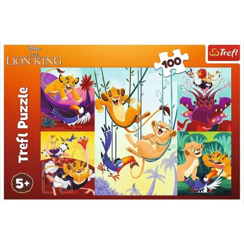 Puzzle 100 elementów Dzielny Król Lew Trefl Puzzle 100 elementów Dzielny Król Lew Trefl