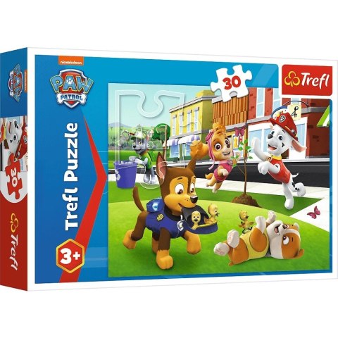 Puzzle 30 elementów Pieski w akcji Psi Patrol Paw Patrol Trefl Puzzle 30 elementów Pieski w akcji Psi Patrol Paw Patrol Trefl