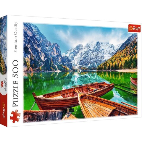 Puzzle 500 elementów Jezioro Braies Włochy Trefl Puzzle 500 elementów Jezioro Braies Włochy Trefl