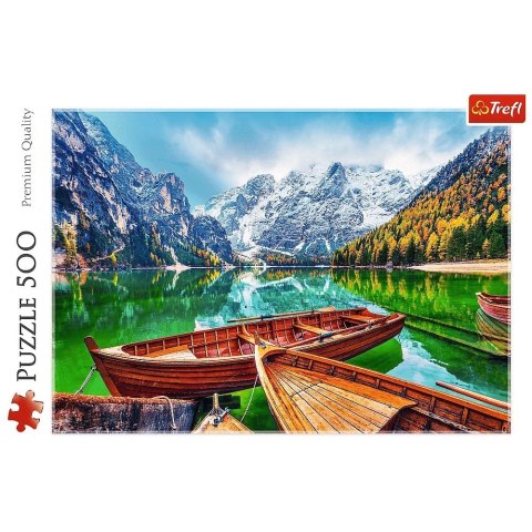 Puzzle 500 elementów Jezioro Braies Włochy Trefl Puzzle 500 elementów Jezioro Braies Włochy Trefl