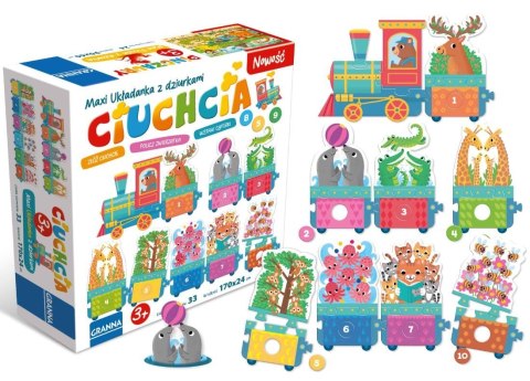 Puzzle Maxi układanka z dziurkami Ciuchcia Granna Puzzle Maxi układanka z dziurkami Ciuchcia Granna