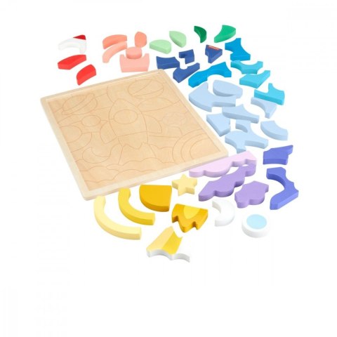 Puzzle drewniane 42 elementy Kosmos Fisher Price Puzzle drewniane 42 elementy Kosmos Fisher Price