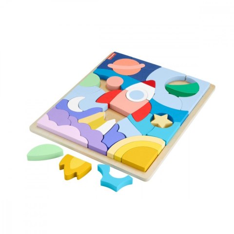 Puzzle drewniane 42 elementy Kosmos Fisher Price Puzzle drewniane 42 elementy Kosmos Fisher Price