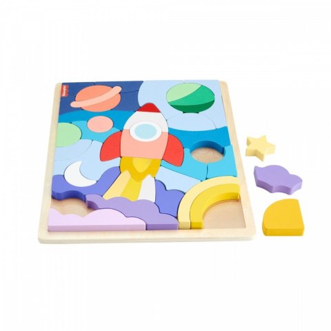 Puzzle drewniane 42 elementy Kosmos Fisher Price Puzzle drewniane 42 elementy Kosmos Fisher Price