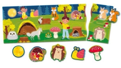 Układanka Carotina Baby Puzzle panorama - Las Lisciani Układanka Carotina Baby Puzzle panorama - Las Lisciani