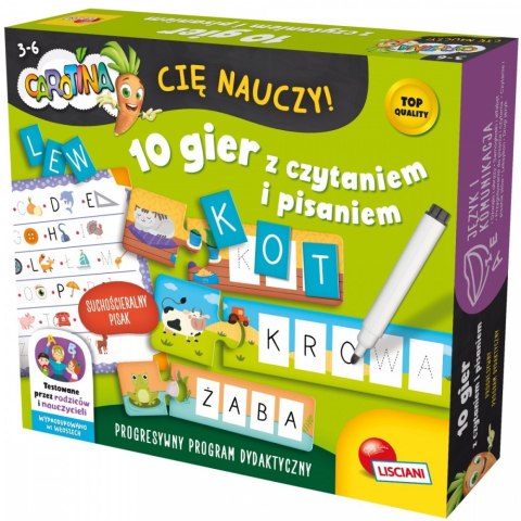 Zestaw Carotina - 10 gier z czytaniem i pisaniem Lisciani Zestaw Carotina - 10 gier z czytaniem i pisaniem Lisciani