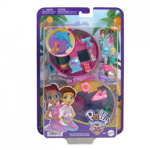 Zestaw figurek Polly Pocket Akwarium Delfina Zestaw kompaktowy Mattel Zestaw figurek Polly Pocket Akwarium Delfina Zestaw kompaktowy Mattel