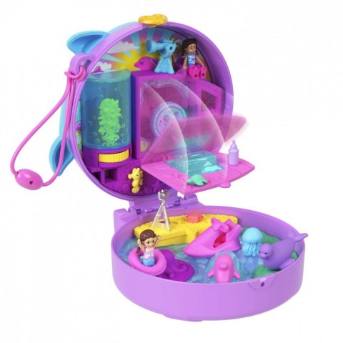 Zestaw figurek Polly Pocket Akwarium Delfina Zestaw kompaktowy Mattel Zestaw figurek Polly Pocket Akwarium Delfina Zestaw kompaktowy Mattel