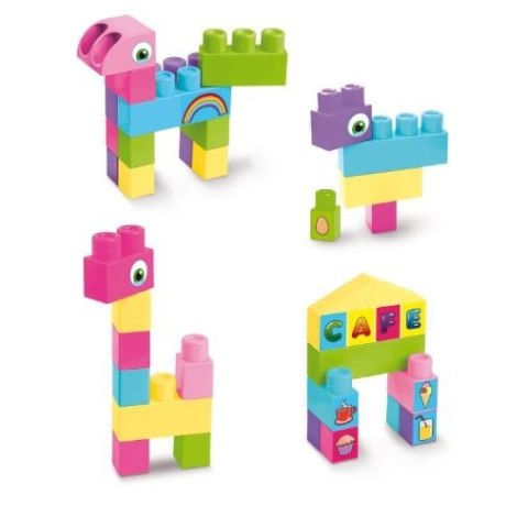 Big Blocks Klocki 26 elementów różowe Wader Big Blocks Klocki 26 elementów różowe Wader