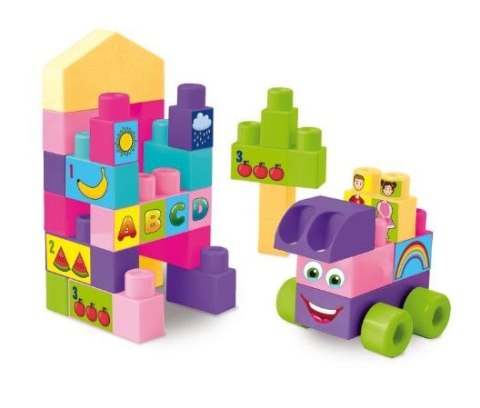 Big Blocks Klocki 26 elementów różowe Wader Big Blocks Klocki 26 elementów różowe Wader