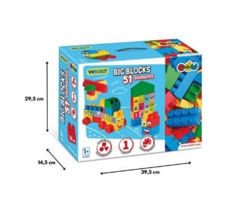 Big Blocks Klocki 51 elementów Wader Big Blocks Klocki 51 elementów Wader