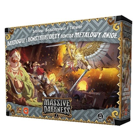 Gra Massive Darkness 2: Bardowie i Konstruktorzy kontra Metalowy Anioł - Dodatek Portal Games Gra Massive Darkness 2: Bardowie i Konstruktorzy kontra Metalowy Anioł - Dodatek Portal Games