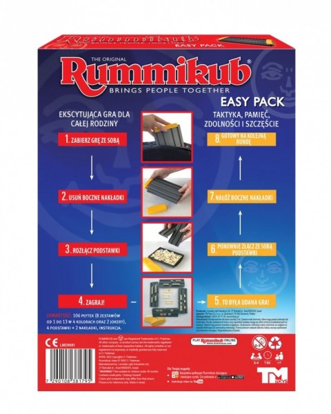 Gra Rummikub Easy Pack Tm Toys Gra Rummikub Easy Pack Tm Toys