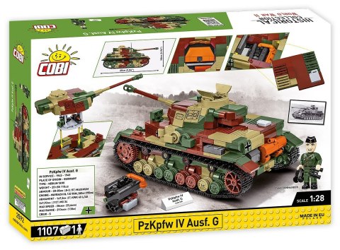 Klocki WWII PZKPFW IV AUSF.G 1107 klocków Cobi Klocki Klocki WWII PZKPFW IV AUSF.G 1107 klocków Cobi Klocki