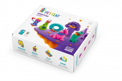 Masa plastyczna Hey Clay Zestaw Potwory Tm Toys